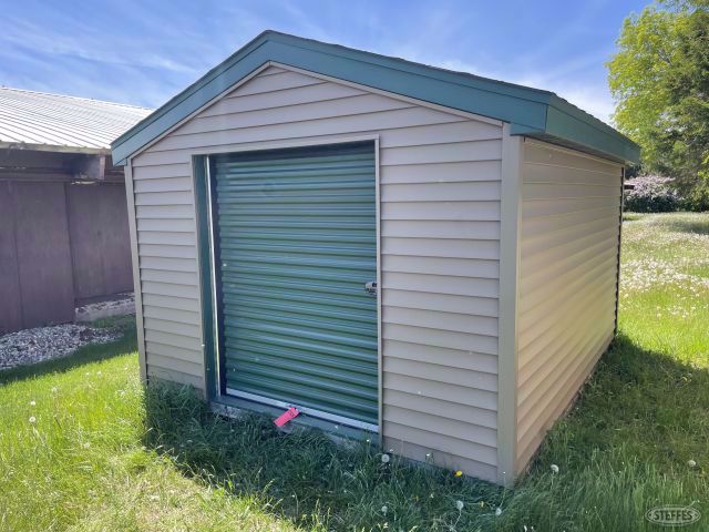 Shed, 10ft.x12ft. w/5ft.wide roll up door, #2836